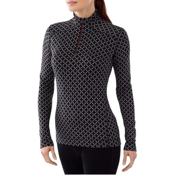 Smartwool Sweaters - Smartwool Women's Black NTS Mid 250 Pattern Zip T Sweater